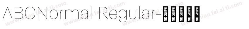 ABCNormal Regular字体转换